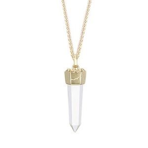 Kendra Scott crystal necklace in gold